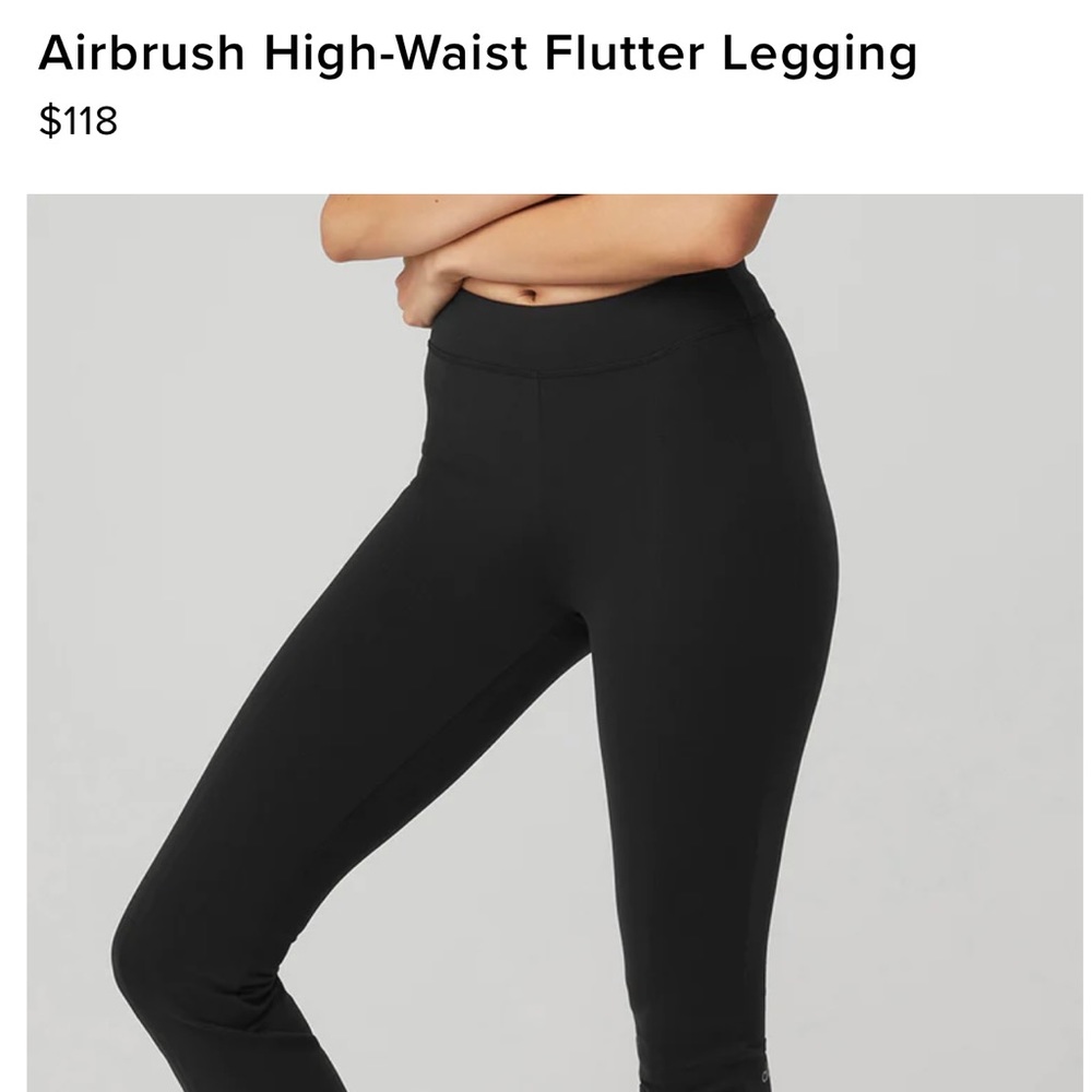ALO YOGA AIRBRUSH HIGH-WAIST FLUTTER LEGGING